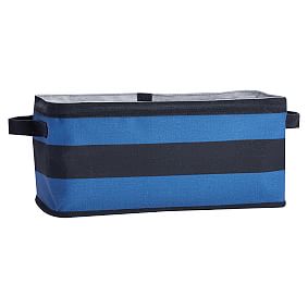 Guys Store-It Canvas Bin Collection, Rugby Stripe