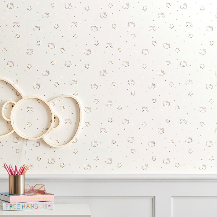 Hello Kitty Wallpaper - Smooth - Pink Kids Room - Feature Wall Decor