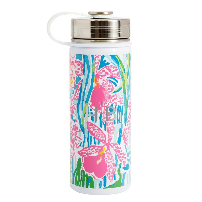 Lilly Pulitzer Happy as a Clam Slim Water Bottle