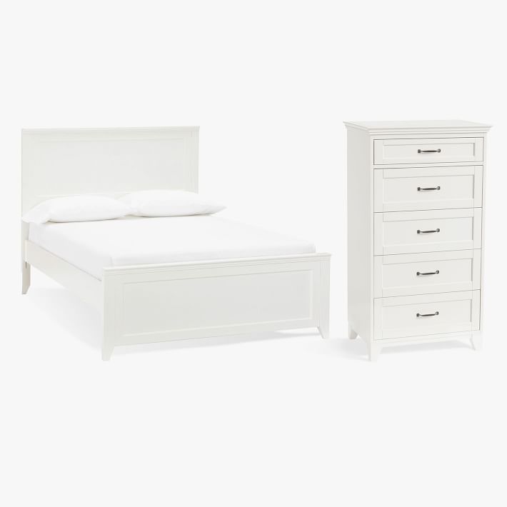 Hampton Classic Bed &amp; 5-Drawer Tall Dresser Set