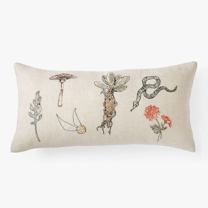 Harry Potter&#8482; Herbology Embroidered Pillow