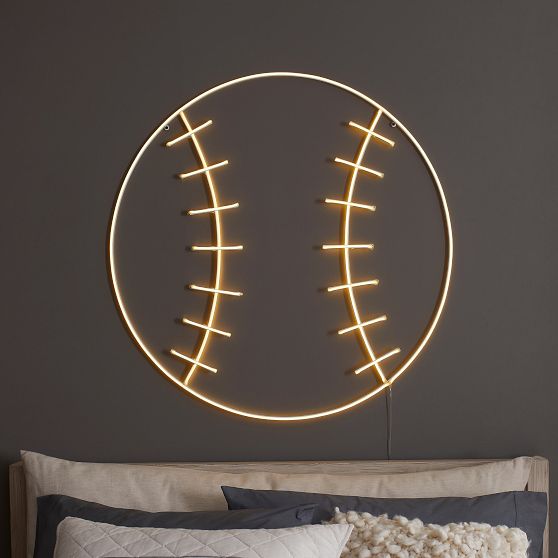 Baseball Neon Light Pottery Barn Teen
