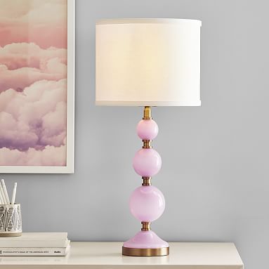 Pink sales gold lamp