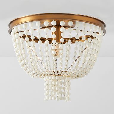 Glass Beaded Flush Mount | Pottery Barn Teen