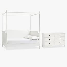 Colette Canopy Daybed & 6-Drawer Dresser Set