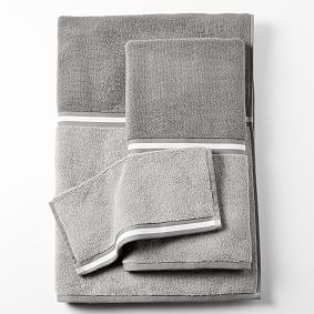 Camille Black Buffalo Check Towel Set