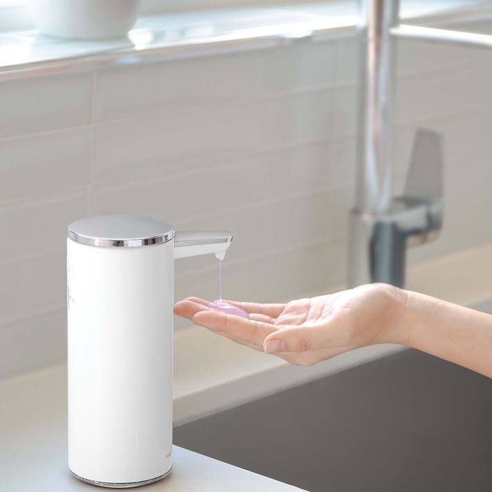 simplehuman 14 oz. Rechargeable Touch-Free Soap Dispenser with Caddy