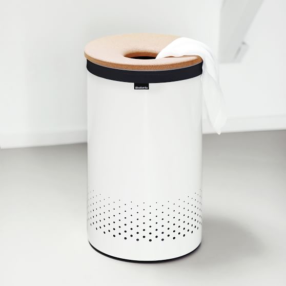 Laundry Hamper with Cork Lid Pottery Barn Teen