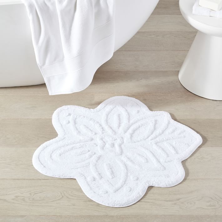 Floral Shaped Bath Mat Pottery Barn Teen