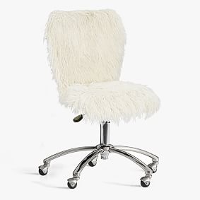 Furlicious&#160;Ivory&#160;Airgo Swivel Desk Chair