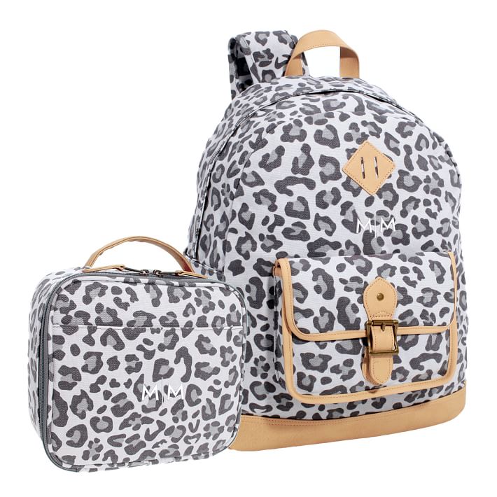 Northfield Black/White Leopard Backpack &amp; Cold Pack Lunch Bundle