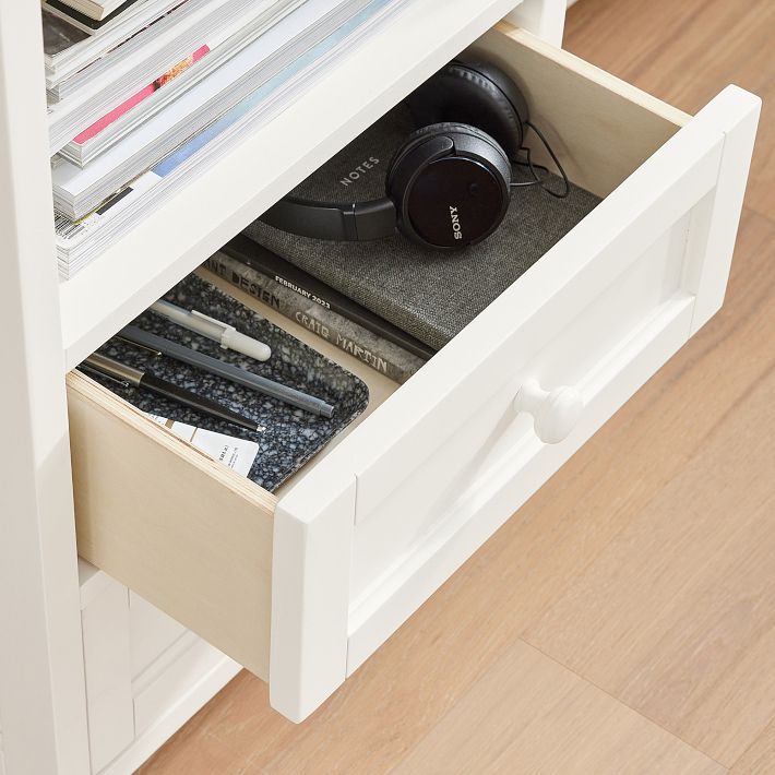 Beadboard Smart™ Storage Hutch Desk