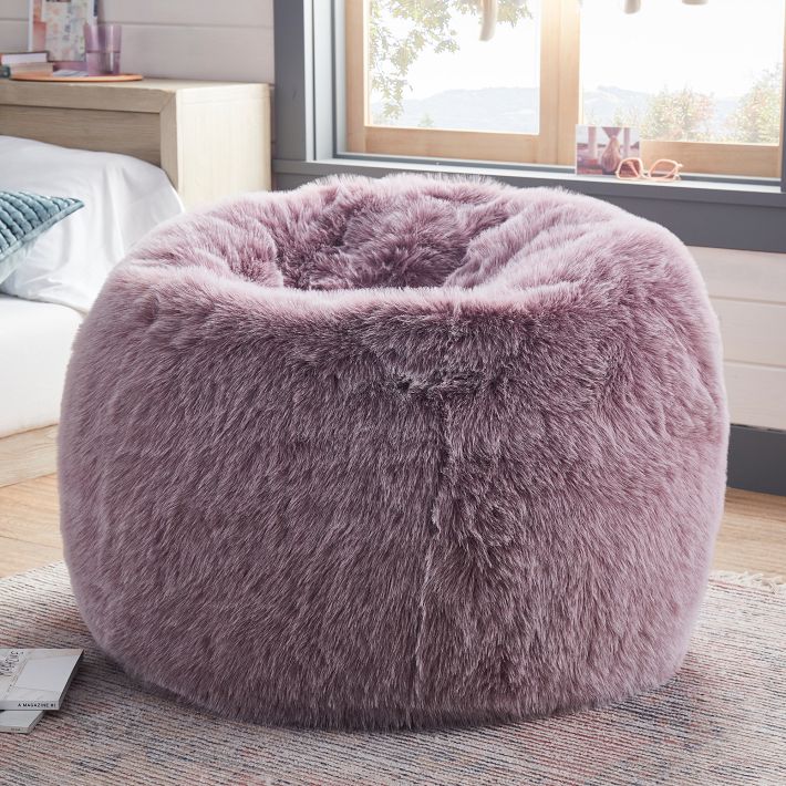 Purple deals fluffy chair