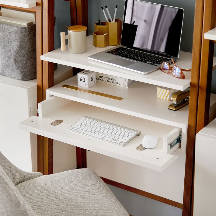 Standing Desk with Book Shelf