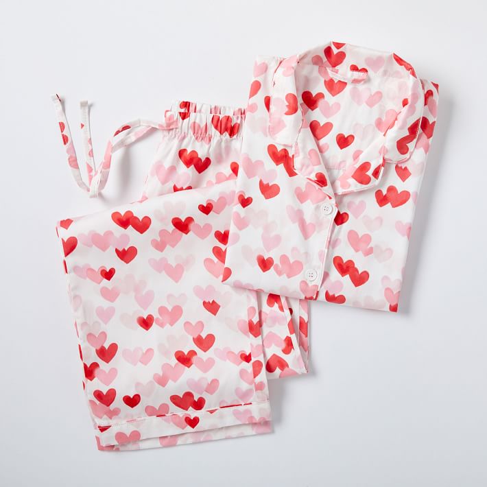 Heart Sateen Pajama Set