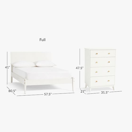 Keaton Bed & 4Drawer Dresser Set Pottery Barn Teen