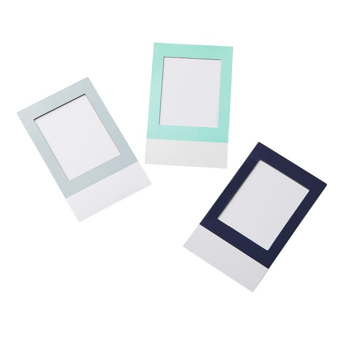 Navy/Pool/Gray Locker Decal Picture Frame, Set of 3