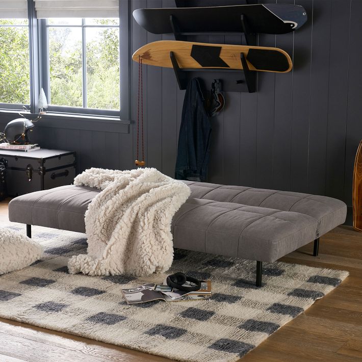 Parker Grid Futon Pottery Barn Teen