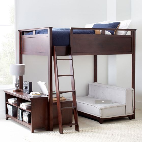 Loft bed store with loveseat