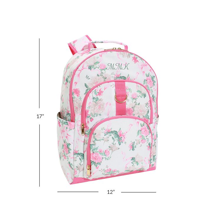 LoveShackFancy Pink Floral Ribbon Gear Up Backpack Pottery Barn Teen