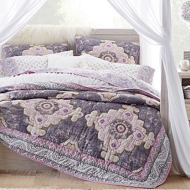 Vera Blossom Quilt & Shams  Quilted sham, Pottery barn kids, Quilts