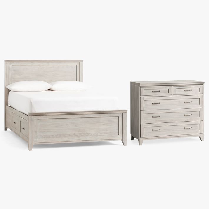 Hampton Storage Bed &amp; 5-Drawer Dresser Set