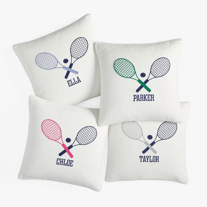 Tennis Monogram Pillow Cover