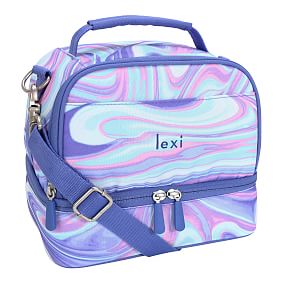 Gear-Up Pink/Purple Marble  Lunch Boxes