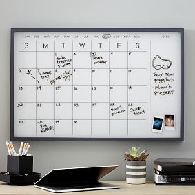Wood Framed Calendar