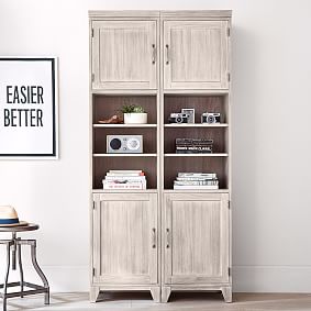 Hampton 18&quot; Bookcase with Storage Cabinets
