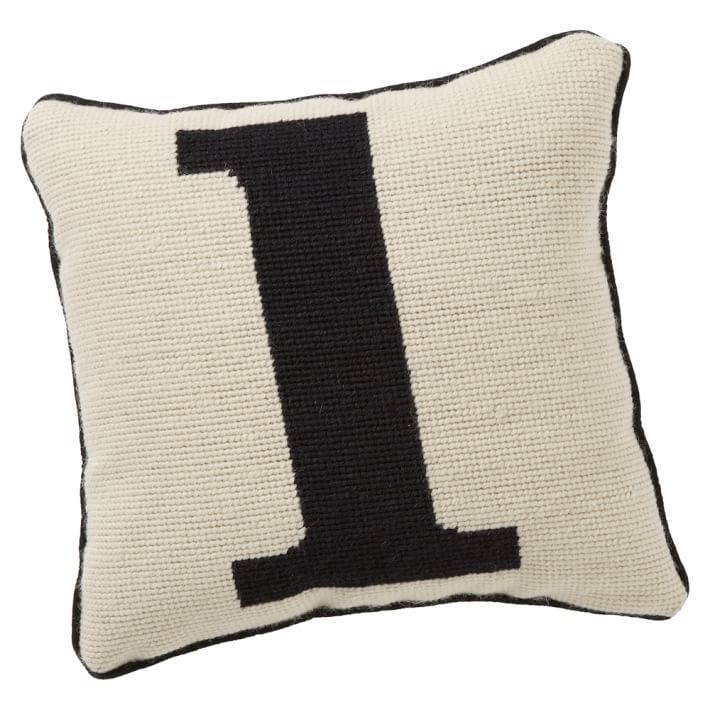 Alphabet Needlepoint Pillow