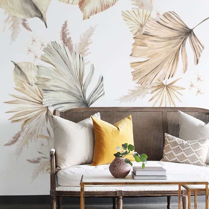 Bohemian Palms Peel & Stick Decal Pottery Barn Teen