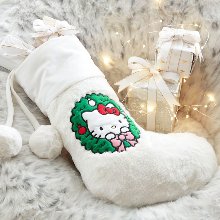 Hello Kitty Christmas Tree Printed Stocking