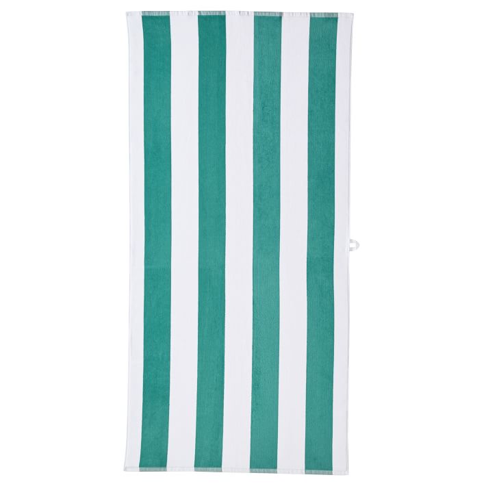 Awning Stripe Beach Towel - Tropical Teal