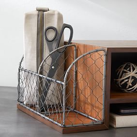 Industrial Metal USB Desk Riser | Pottery Barn Teen
