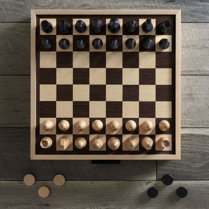 Luxe Maple Collection - Chess &amp; Checkers