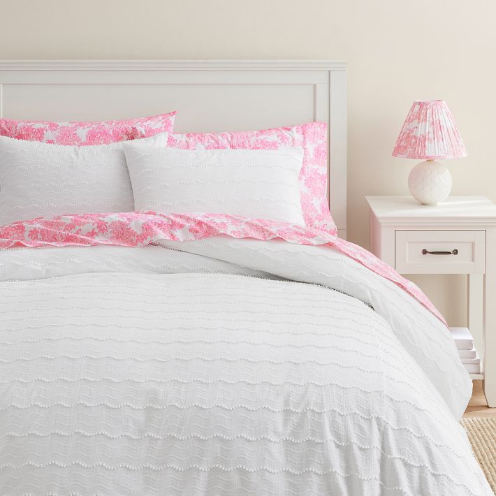 Lilly Pulitzer Mini Pom Waves Duvet Cover, Queen