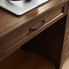 Hampton Single Pedestal Storage Vanity Desk (40&quot;)