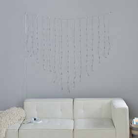 Heart Shaped Colour Changing Waterfall String Lights