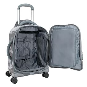 Jet-Set Grey Camo Recycled Carry-on Luggage