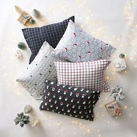 Smiley Santa Organic Flannel Sheet Set