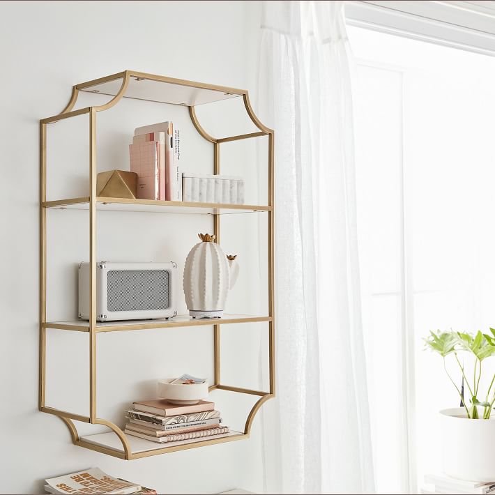 Pottery barn online floating bookshelf