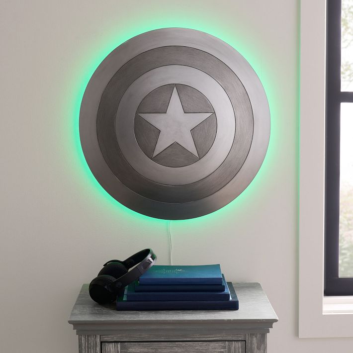 Marvel s Captain America Color Changing Backlit Shield Pottery