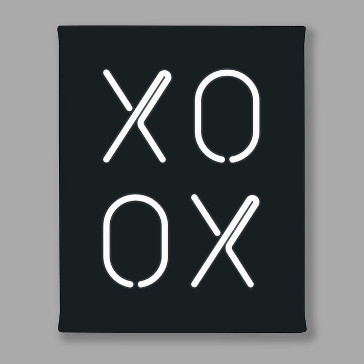 Minted&#174; Neon Series II XOXO Canvas Art by AK Graphics