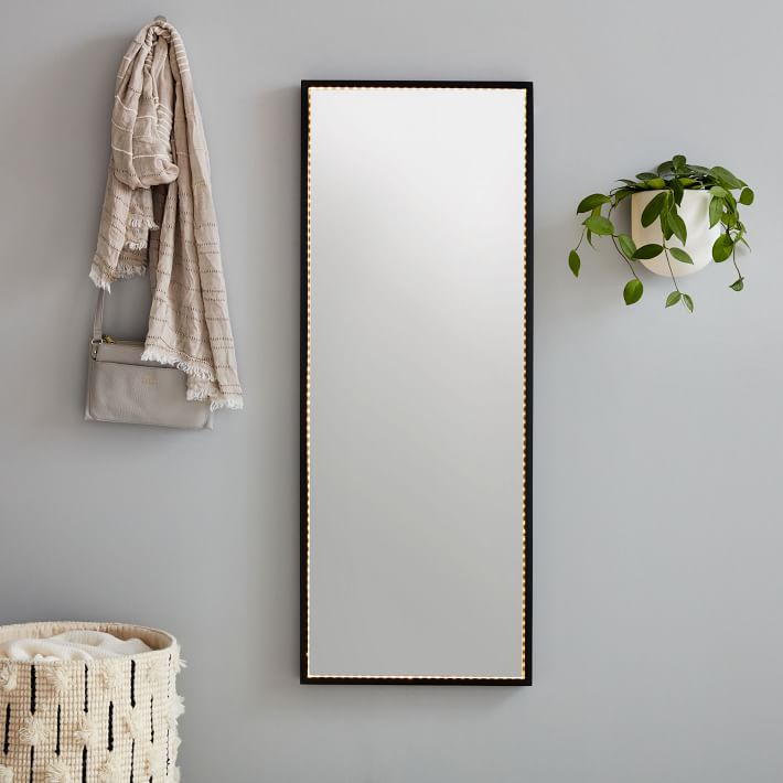 Framed LED Full Length Mirror | Pottery Barn Teen