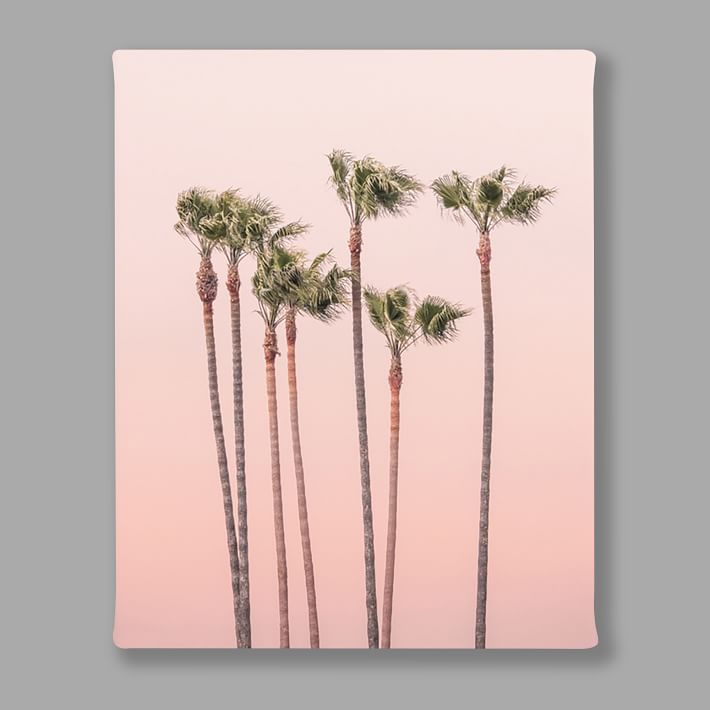 Minted® Seven Palmtrees Canvas Art by Lisa Sundin | Pottery Barn Teen