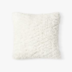 Cloud Faux-Fur Square Pillow