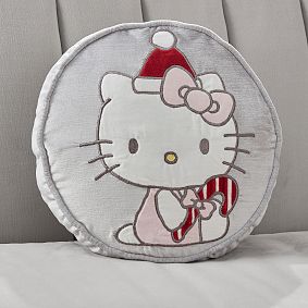 Hello Kitty® Holiday Lush Velvet Pillow | Pottery Barn Teen