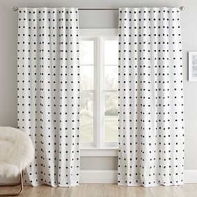 Tufted Dot Blackout Curtain