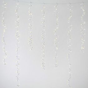 Tiered Waterfall Curtain String Lights